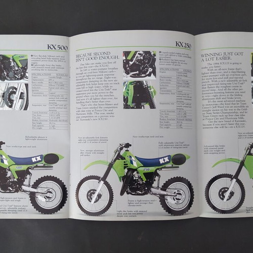 Kawasaki KX 1983 promotional brochure like new