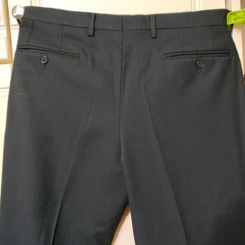 Aslanis Men Suit size 52 like new, black wool blend