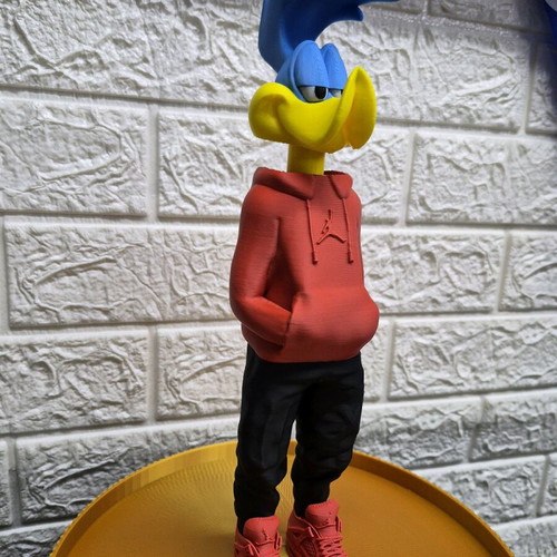 Roadrunner figure new, 3D printed with detail