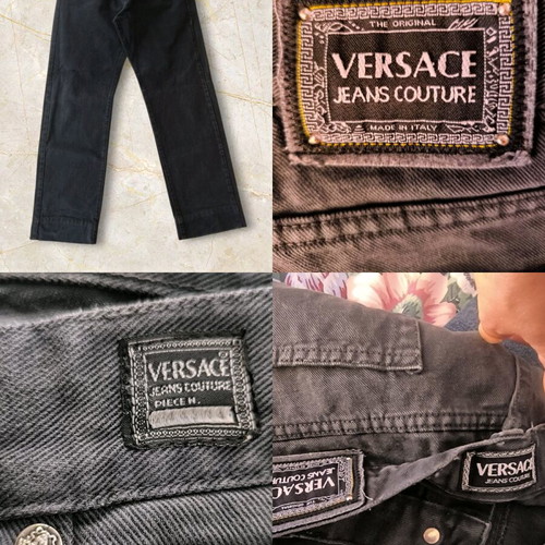 Genuine Versace Jeans pants size M used, black
