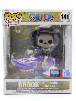 Funko Pop! Rides One Piece Brook with Shark Submerge new, NYCC 2025 Exclusive #141