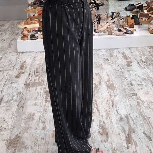 Black pants with silver stripe new, 100% cotton, size XXS