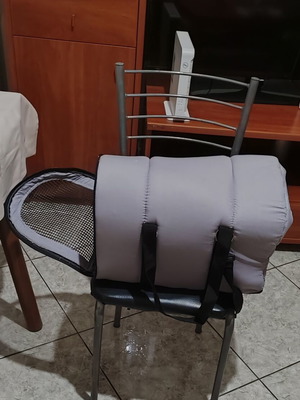 Pet carrier bag and cozy bed like new, gray fabric