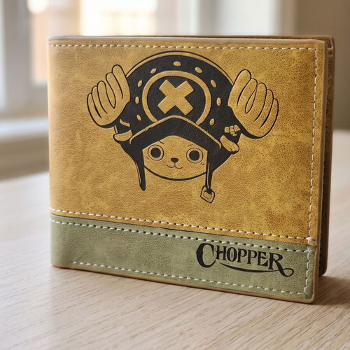 One Piece Tony Tony Chopper Wallet like new, camel color