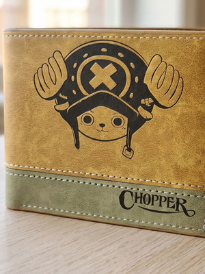 One Piece Tony Tony Chopper Wallet like new, camel color