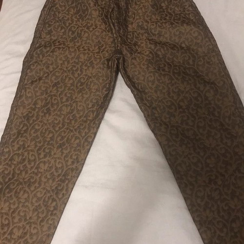 Rocco Barocco women's pants like new, brown embossed fabric