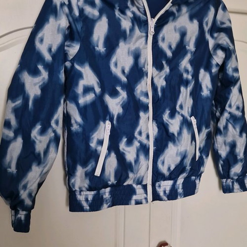 Prenatal reversible kids jacket used, blue, size 116 cm