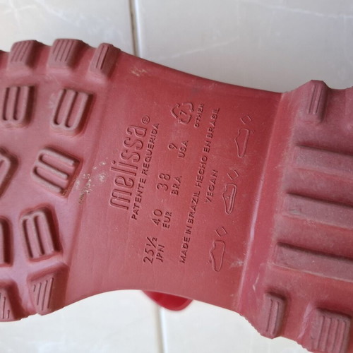 Melissa platform sandals like new, red, size 40