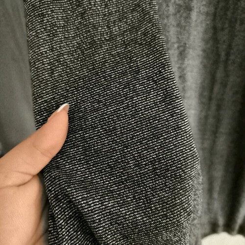 Spring dress used with silver and black knit, size L