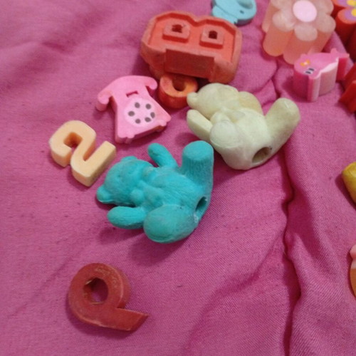 Vintage erasers collection used