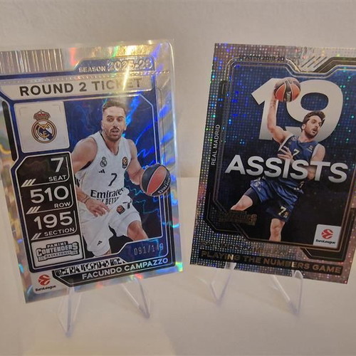 Panini Contenders Euroleague Real Madrid Campazzo pack of 2 cards new