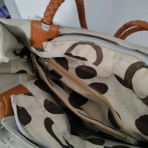 Shoulder bag used, high-quality faux leather in excellent condition