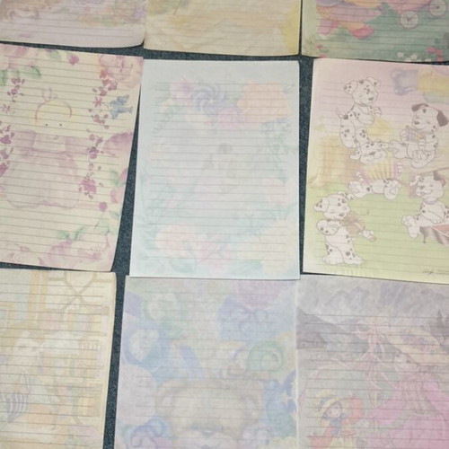 Letter sheets like new, pack of 9, scented from 1990