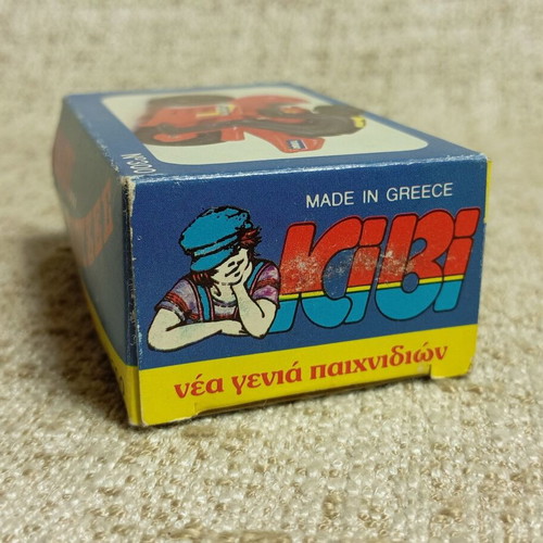 Kivi Blue Motorcycle with Rider new, with box, vintage