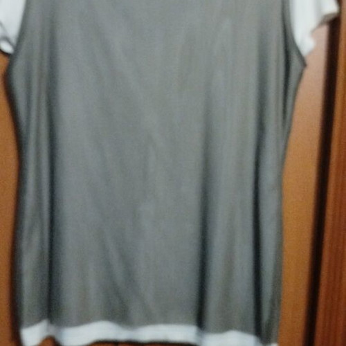 Women's blouse like new, size XXL, white and gray
