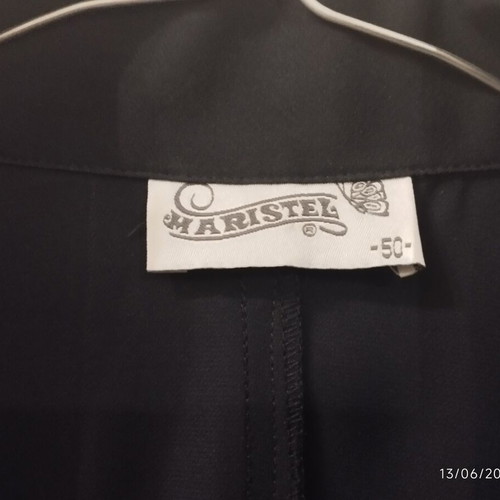 Maristel blue black shirt jacket like new, size 5XL