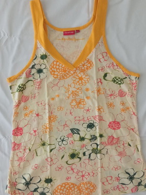 Firetrap sleeveless top Small used, slim fit, yellow-orange