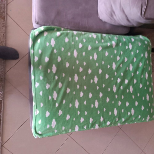 Baby cuddle blankets like new, 2 pieces, blue and green