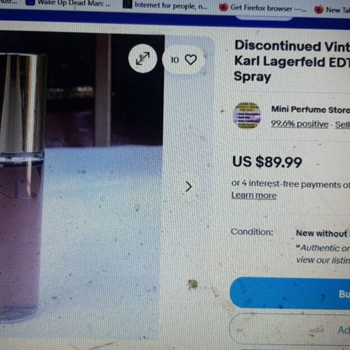 KL by Karl Lagerfeld 30ml Eau de Toilette new, vintage, rare