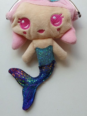 Smiggle Mermaid Kids Wallet like new, pink polyester