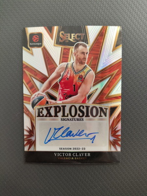 Victor Claver 2022-23 Euroleague Select Explosion Signatures κάρτα