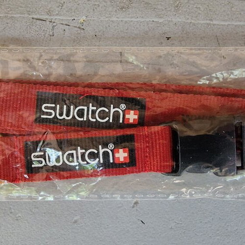 Swatch Collectible Lanyard New, Red