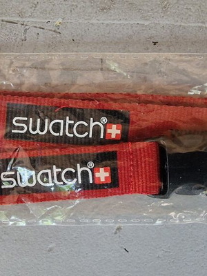 Swatch Collectible Lanyard New, Red