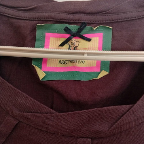 Women's brown T-shirt, size XS