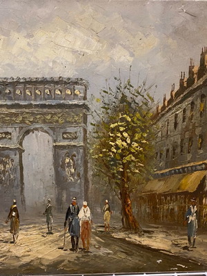 Old painting used with signature