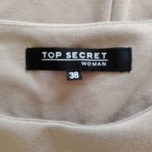 Top Secret wide cotton dress used, beige gray, size M