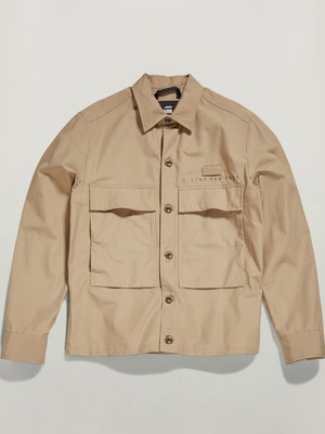G-Star RAW Pocketony Service Overshirt νέο ανδρικό μπεζ πουκάμισο M