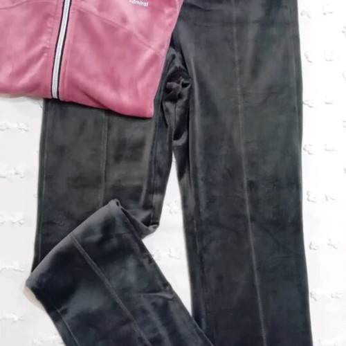 Admiral velour sportswear set new, grey and pink