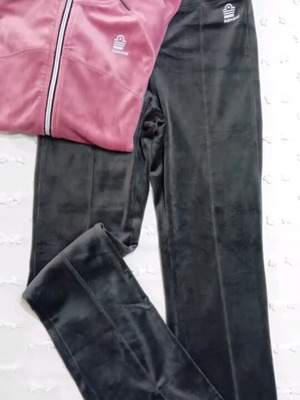 Admiral velour sportswear set new, grey and pink