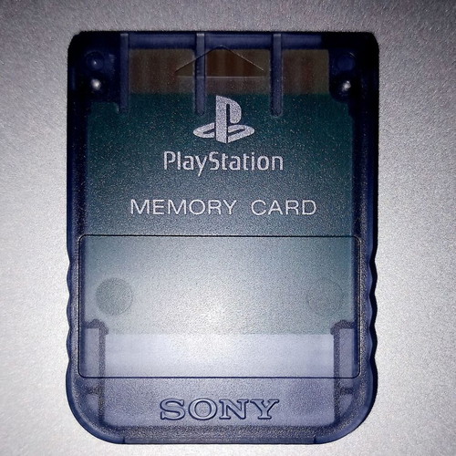 # Playstation memory card SCPH-1020 smoke gray / PS1 made in Japan - Genuine Sony ^
