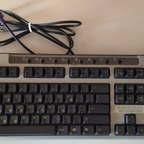 Compaq KB-0133 GR PS2 Keyboard used, Greek layout