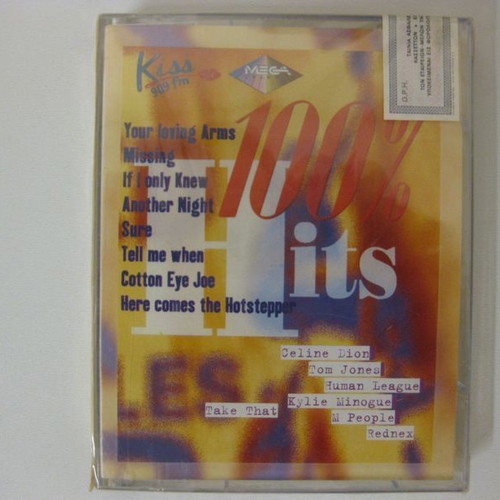 100% Hits Kiss FM double cassette new