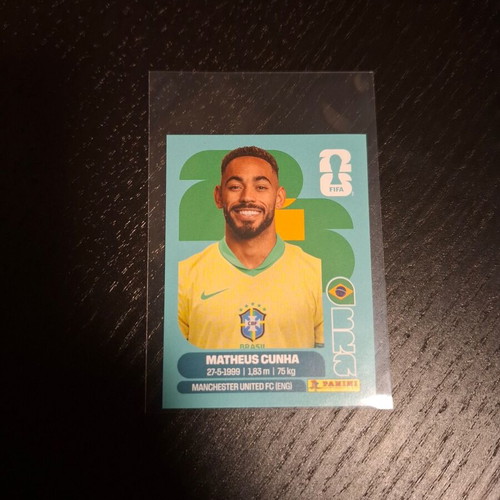 Matheus Cunha FIFA World Cup 2026 Panini sticker new