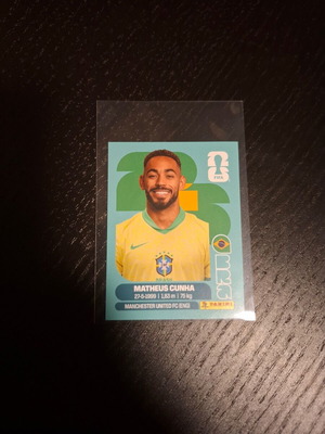 Matheus Cunha FIFA World Cup 2026 Panini αυτοκόλλητο καινούργιο