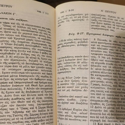 New Testament used with brief commentary leather-bound