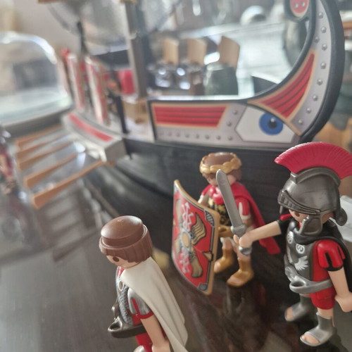 Playmobil figures and ship like new