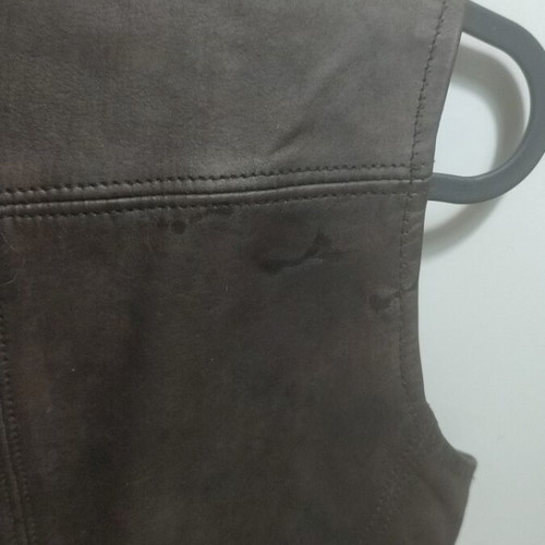 Newton vintage leather vest, size S, brown