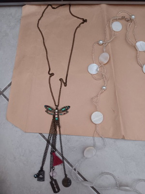 Necklaces used, multicolored, sold separately