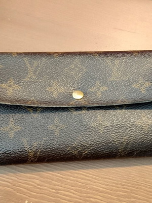 Louis Vuitton CA0958 wallet used brown with chain