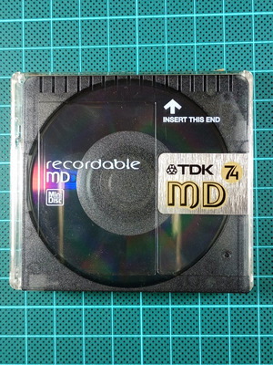 TDK MD 74 Minidisc δισκέτα εγγραφής ήχου μεταχειρισμένη επανεγγράψιμη