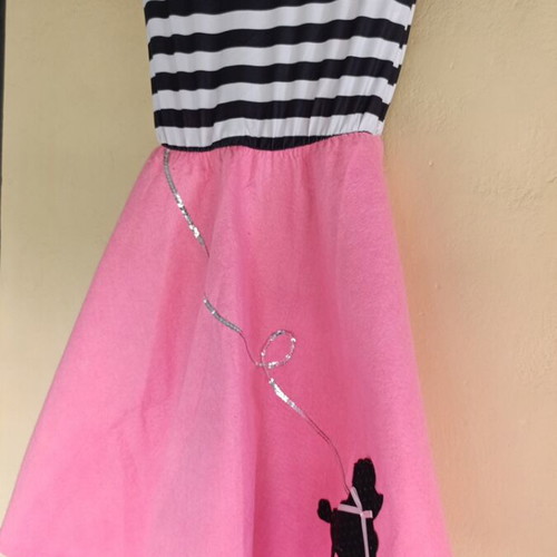 Retro Dress Poodle Skirt 50s Carnival Costume Fun World Size S/M like new