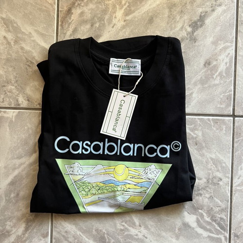 Casablanca Black T-shirt Size L New