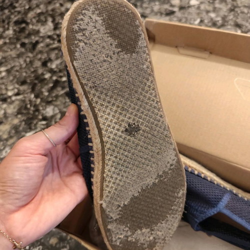 Toms perforated espadrilles blue size 38 like new