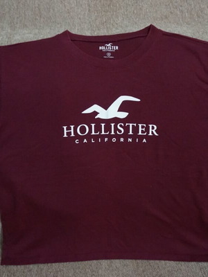 Hollister women's red short-sleeve blouse like new size M
