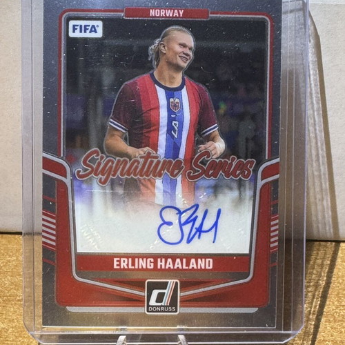 2024-25 Panini Donruss Soccer Erling Haaland Auto Card New