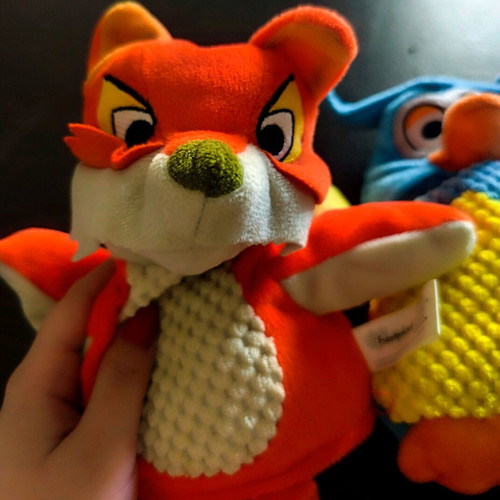 Stuffed toys for puppet theater like new, fox and owl